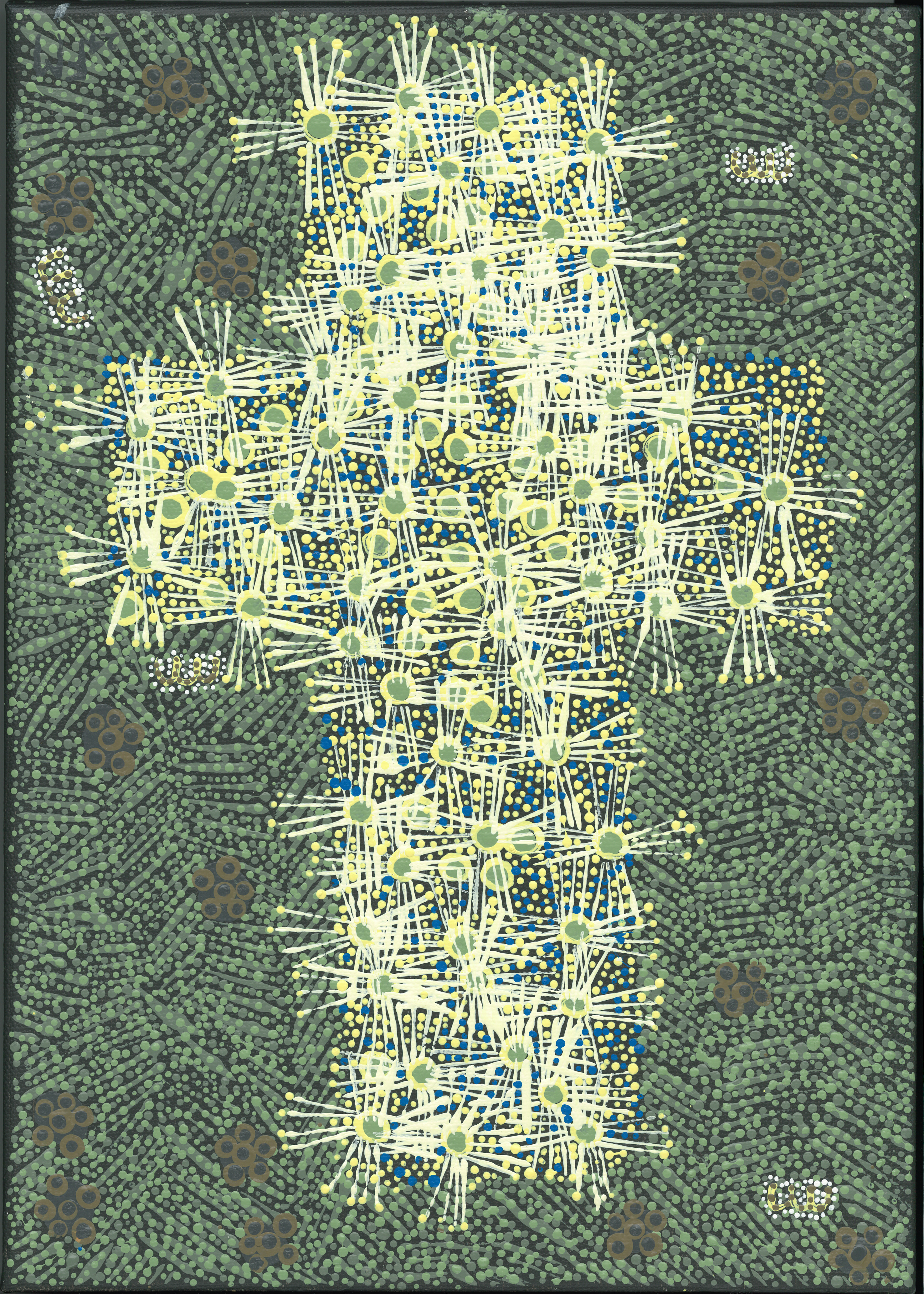 The Cross inspired by the prickly leaf or honey paperbark tree from Awabakal country and Lake Macquarie